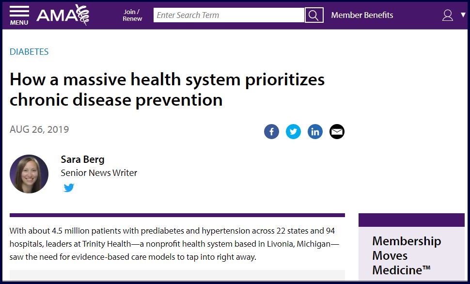 Health system prioritizes prevention